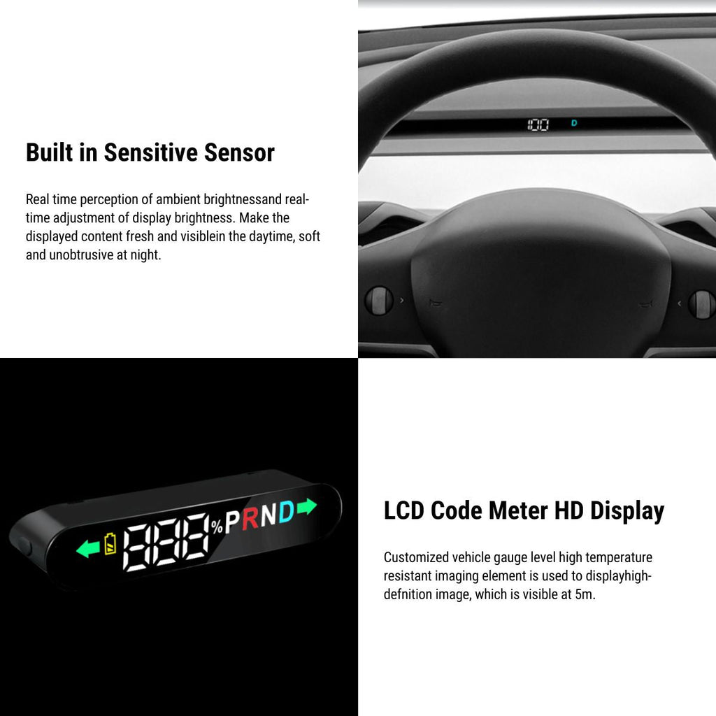 Head-Up Smart Display for Tesla 3 / Y