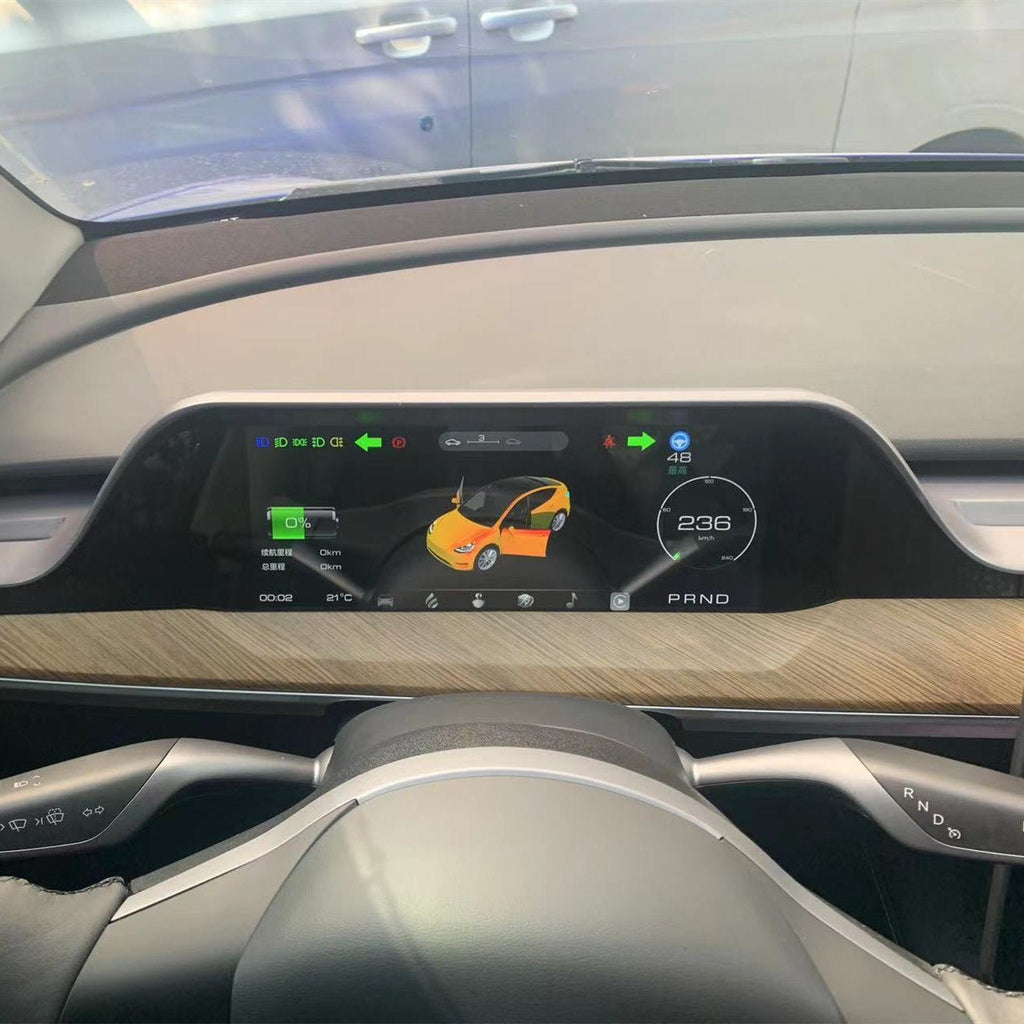 Integrated Dashboard Display for Tesla Model 3/Y 2021-2022 (Only for AMD; For Left-hand drive)