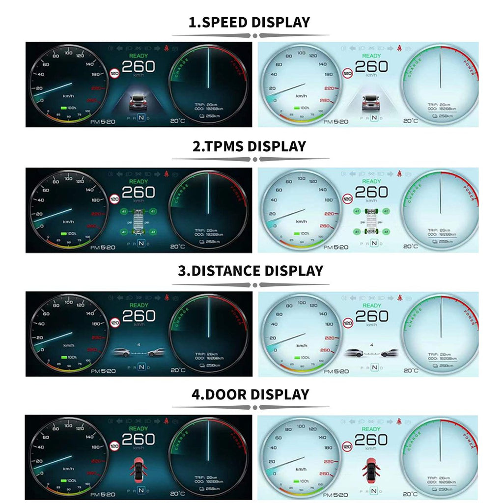 Ruiyyco 9‘’ Model 3 / Y Display LCD Instrument Dashboard Screen